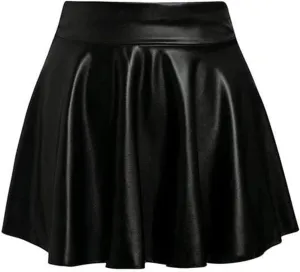 Women's Fashion High Waist Pleated Solid Color Short Skirt Loose Skirt Pencil Skirts with Pockets for Women Knee