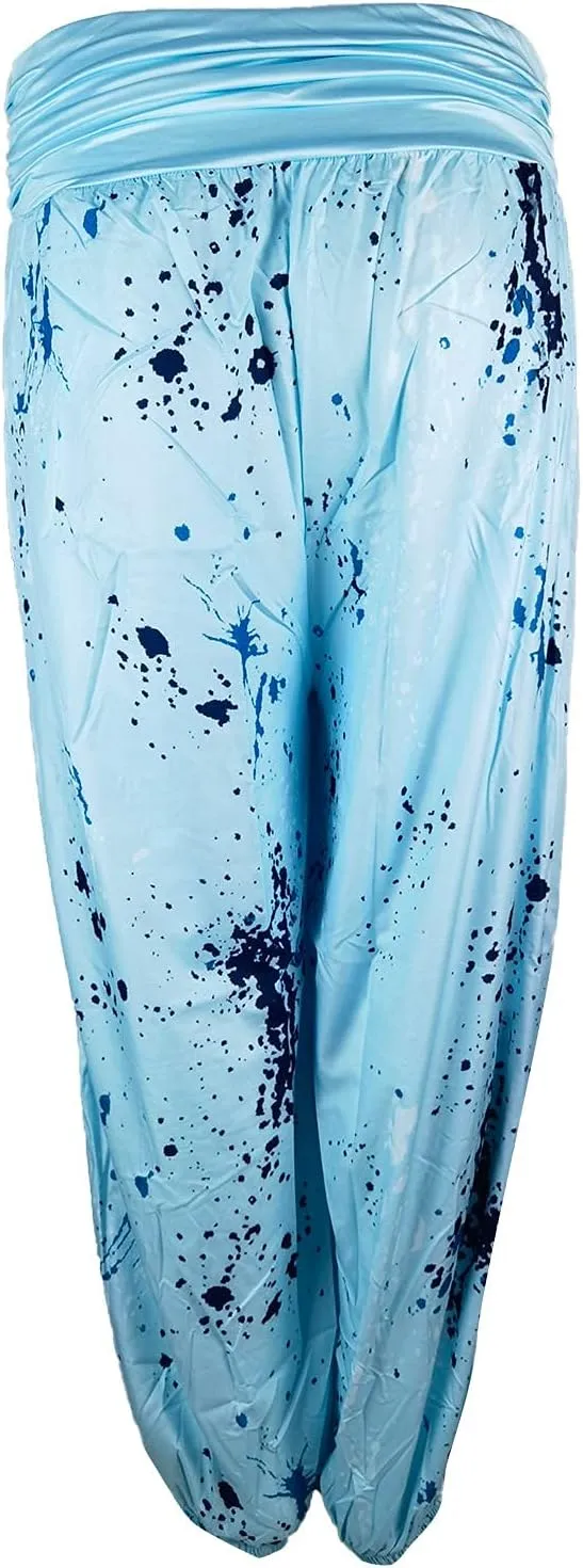 Women's Harem Pants High Waist Yoga Boho Trousers with Pockets Hippie Boho Beach Baggy Summer Baggy Joggers Plus Size