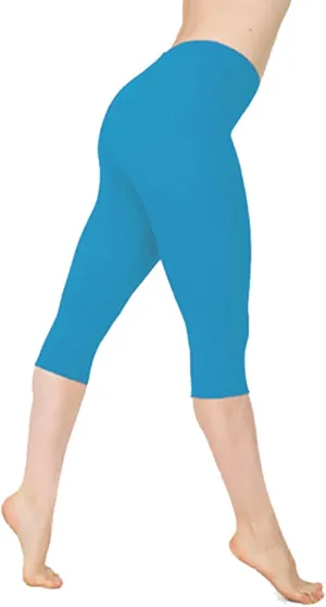 Womens Pants Women's Capri Yoga Pants with Pockets Essential High Waisted Legging for Workout Gym Yoga Pants, Large