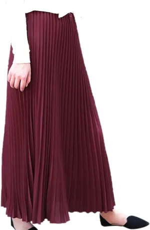 Women's Pleated Midi Skirt Womens Elastic Waist Solid Elegant Skirt Womens Plaid Skirts for Women Midi Skirts