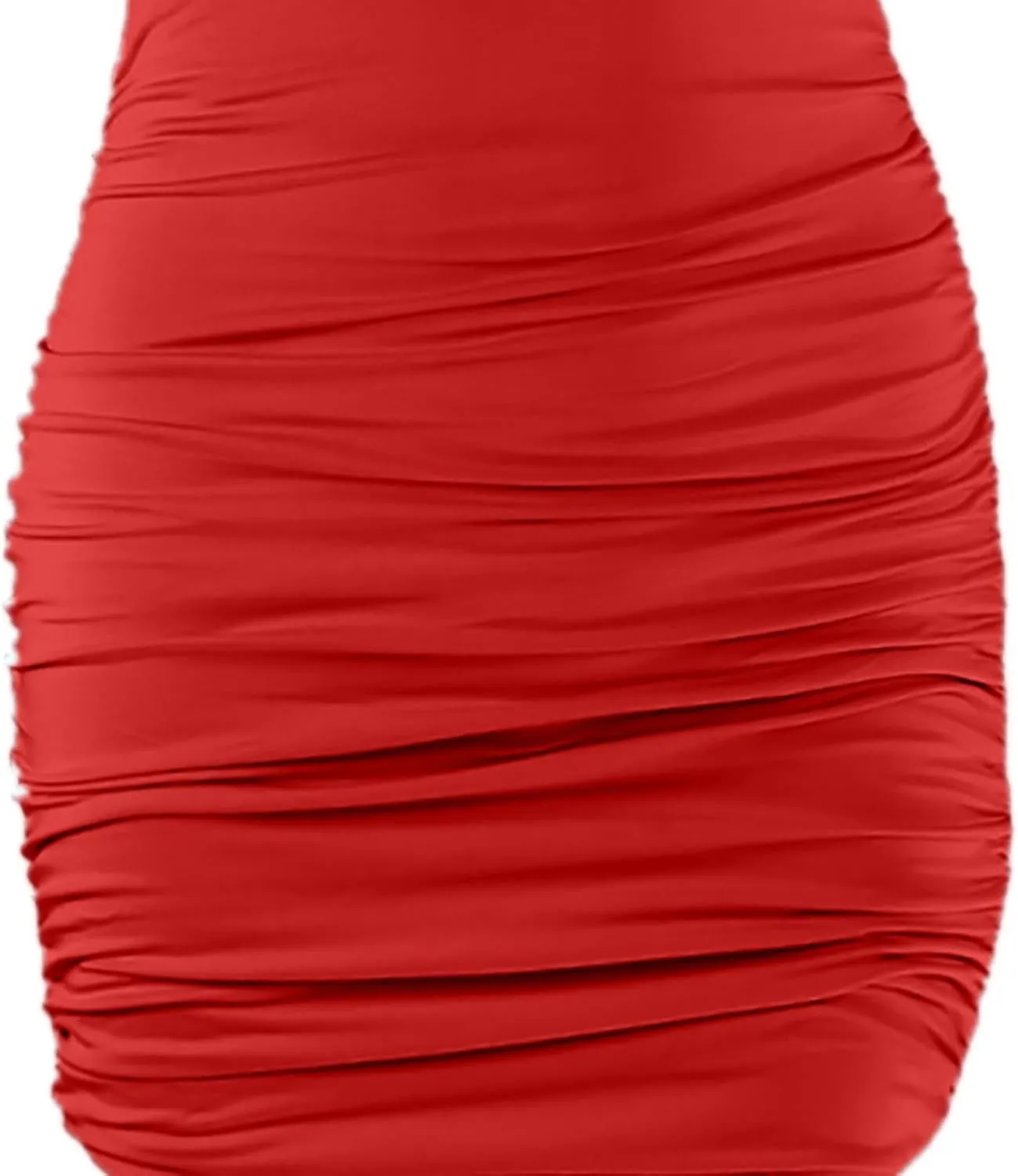Womens Sexy Bodycon Dress Bandage Sleeveless Backless Suspender Hip Skirt Ruffle Dress