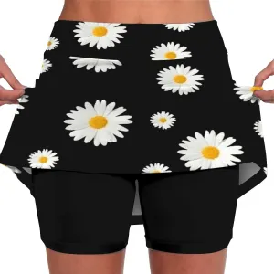 Womens Skorts with Pockets 2025 Summer Tummy Control Yoga Short High Waist Cargo Casual Loose Fittted Micro Skirts