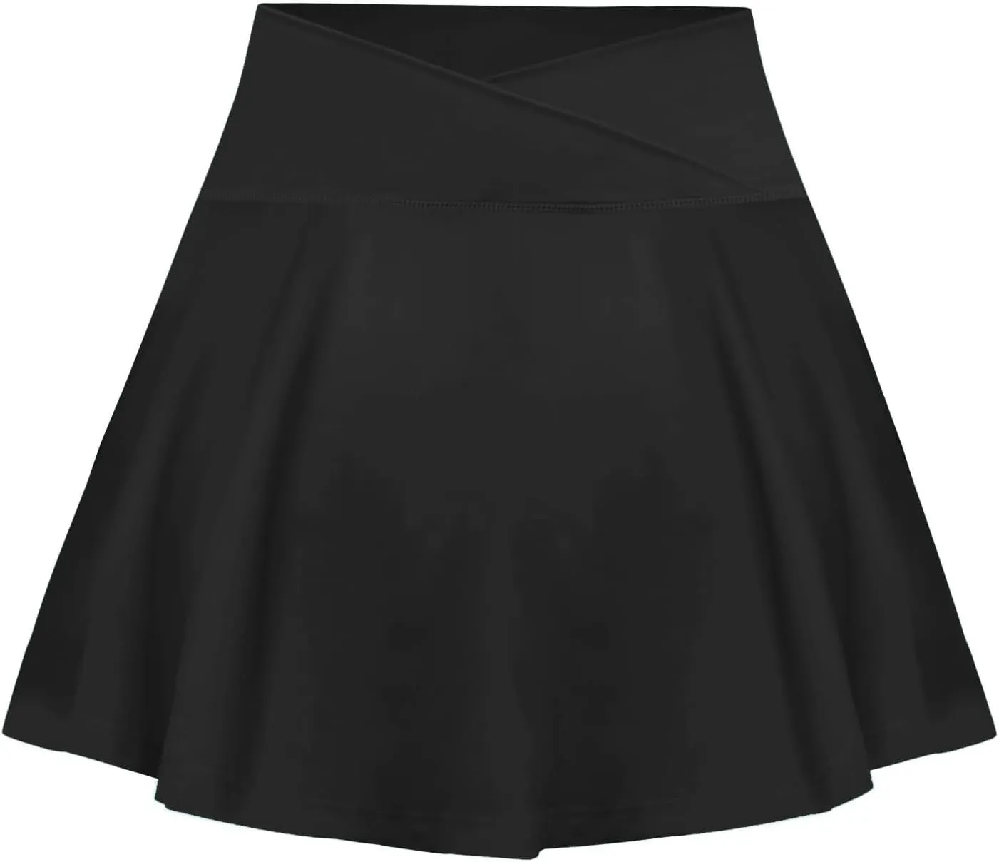 Womens Tennis Skirts High Waisted Cross Waist Skirts Built-in Shorts Athletic Workout Golf Running Skorts with Pockets