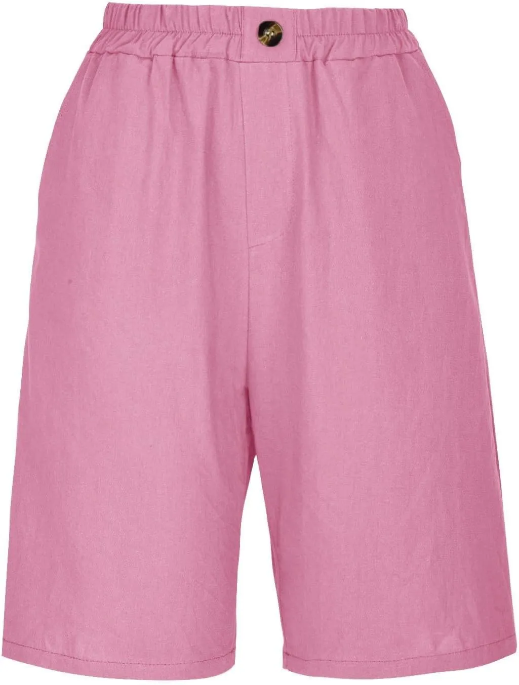 Womens Wide Leg Cotton Linen Shorts Comfy Bermuda Shorts Summer Casual Short Pants Loose Knee Length Shorts