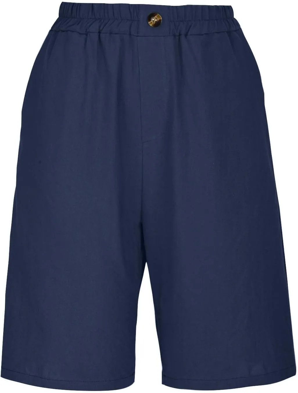 Womens Wide Leg Cotton Linen Shorts Comfy Bermuda Shorts Summer Casual Short Pants Loose Knee Length Shorts