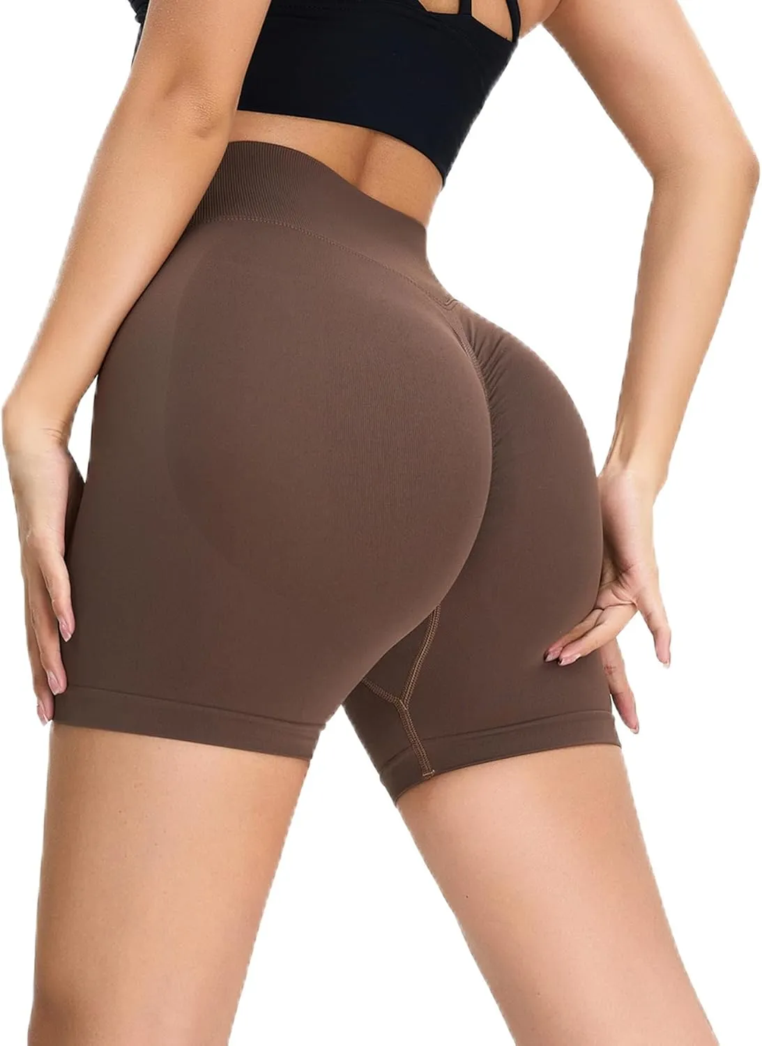 Workout Shorts for Women High Waist Biker Shorts Gym Scrunch Butt Yoga Shorts Tummy Control Leggings