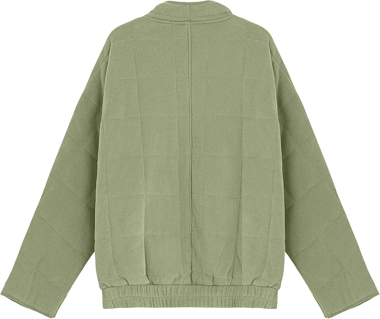 Zip Up Women's Diamond Quilted Jackets Warm Winter 2023 Western Quilted Coats Classic Long Sleeve Cotton Padded Down